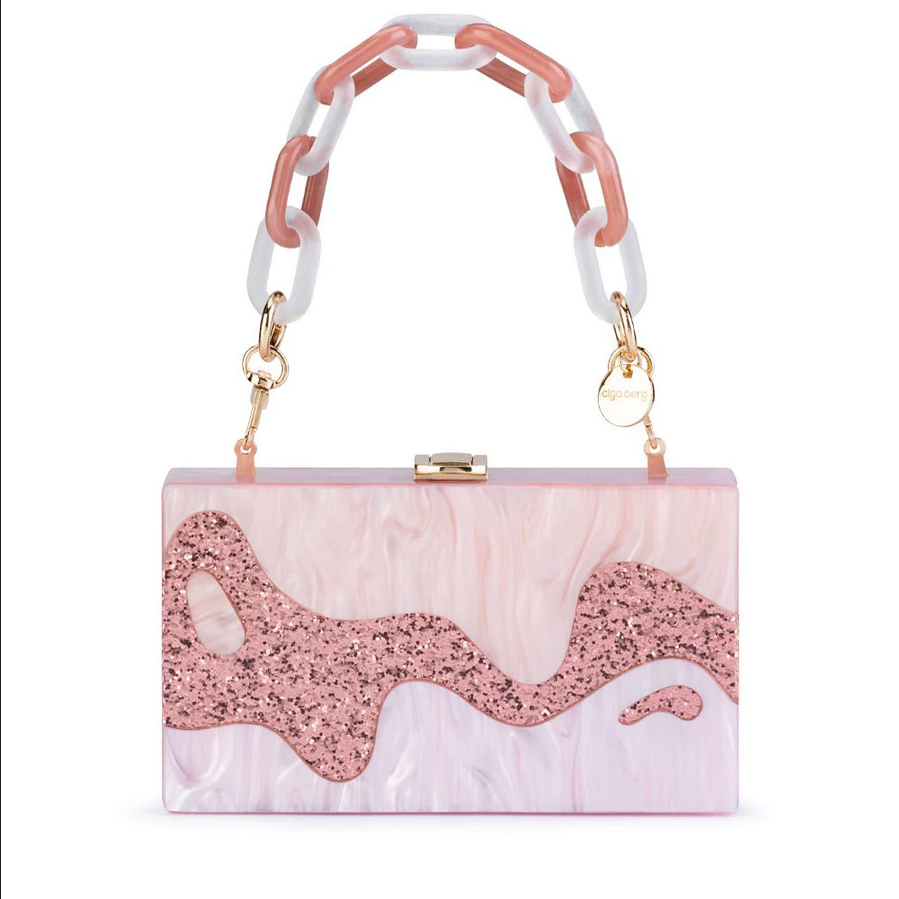 Olga Berg - Pink ERIKA Acrylic Wave Bag OB2117 SHOP ONLINE - AFTERPAY – Tea  Lily