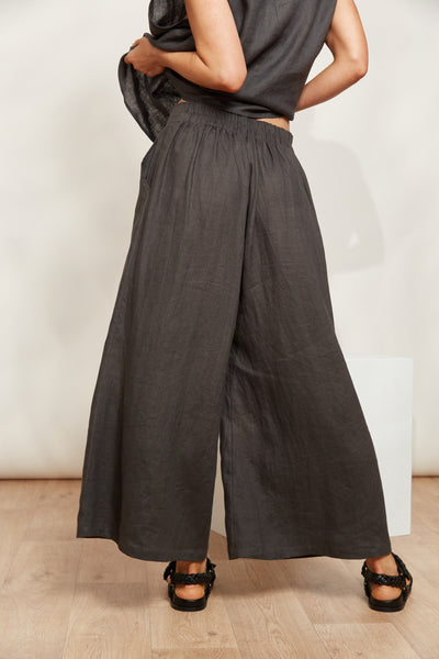 Eb & Ive - Halycon Crop Pant Linen - Oyster