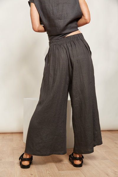 Eb & Ive - Halycon Crop Pant Linen - Oyster