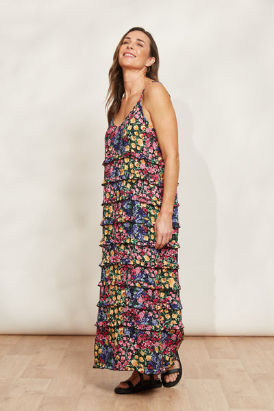 Eb & Ive - La Mer Frill Maxi Dress - Blume