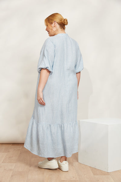 Eb & Ive - Sojourn Stripe Dress - Coast