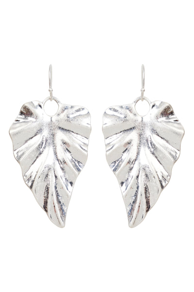 Eb & Ive - Mizu Leaf Earring - Silver or Gold