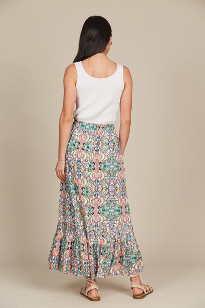 Isle of Mine - Esme Maxi Skirt - Lotus Fleuron