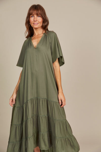 Isle of Mine - Esme Maxi Dress - Olive