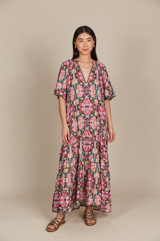 Isle of Mine - Esme Maxi Dress - Lotus Fleuron