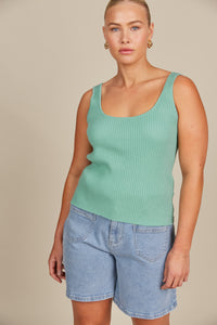 Isle of Mine - Adele Tank Top - Seafoam