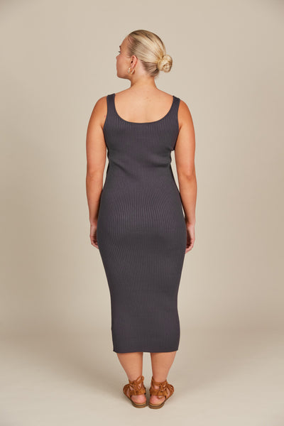 Isle of Mine - Adele Tank Dress - Graphite