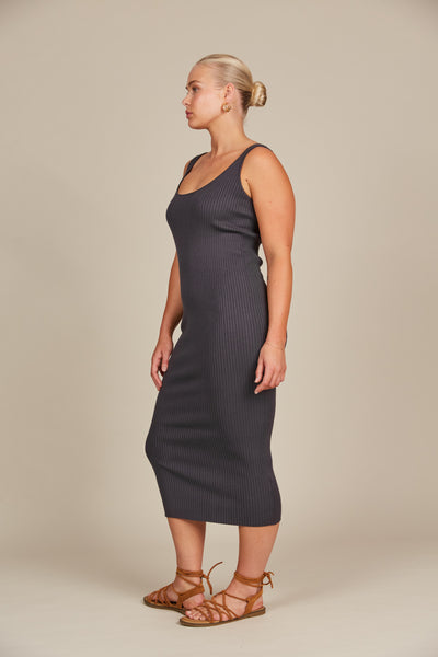 Isle of Mine - Adele Tank Dress - Graphite