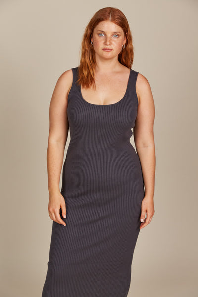 Isle of Mine - Adele Tank Dress - Graphite