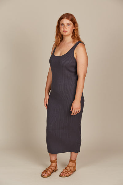 Isle of Mine - Adele Tank Dress - Graphite