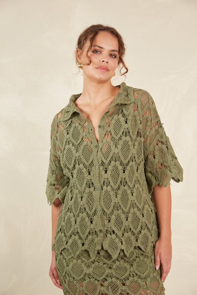 Isle of Mine - Giselle Shirt - Olive