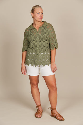 Isle of Mine - Giselle Shirt - Olive