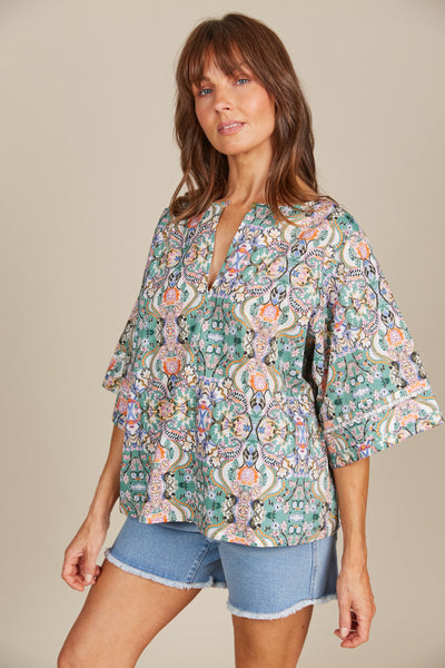 Isle of Mine - Remi Top - Lotus Fleuron