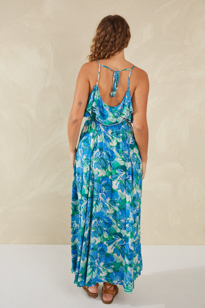 Haven - Lipari Frill Maxi Dress - Petali