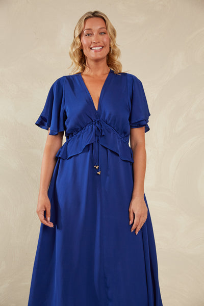 Haven - Portofino Frill Maxi Dress - Lago