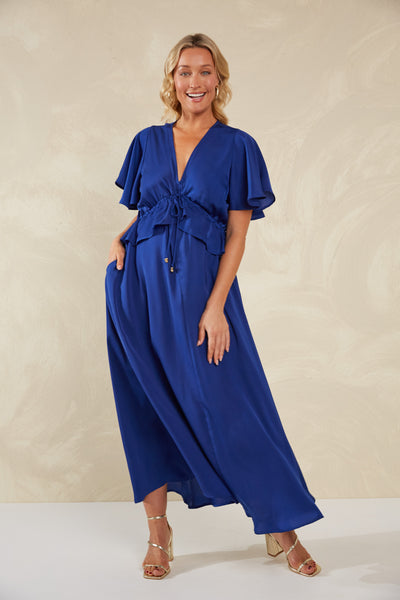 Haven - Portofino Frill Maxi Dress - Lago