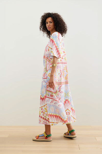 Binny -  SARAPE - Pastel - Linen Viscose Midi dress