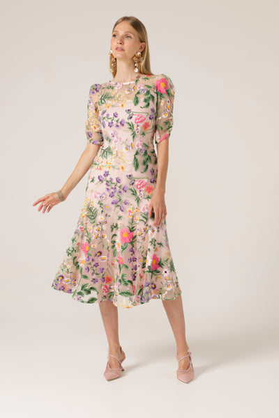 Sacha Drake - Cardelina Dress - Lavender Pink Floral