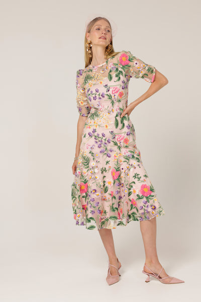 Sacha Drake - Cardelina Dress - Lavender Pink Floral