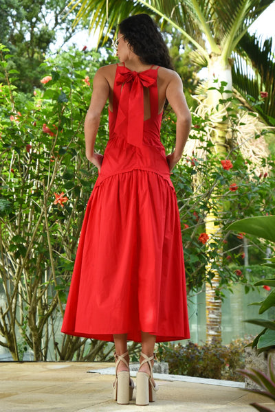 Coop - Bella Bow Dress - Red