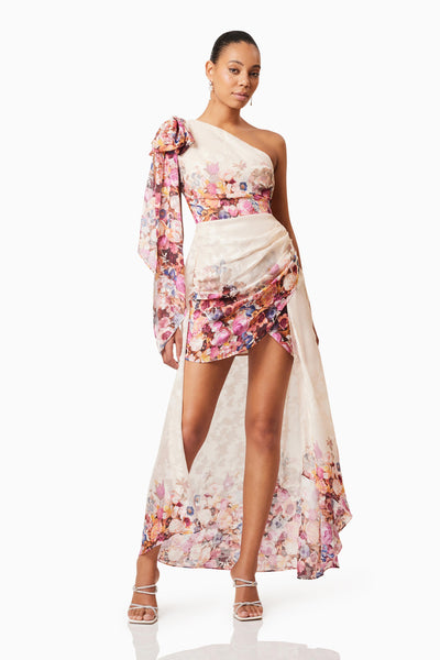 Elliatt - Perla Hi Lo Gown Dress - Floral Multi