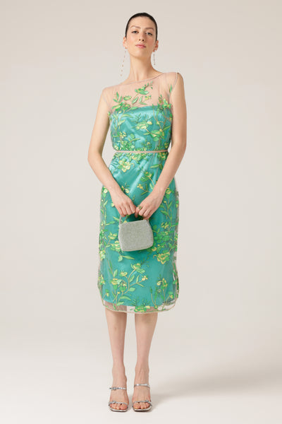 Sacha Drake - Glistening Tanager Dress - Jade Floral