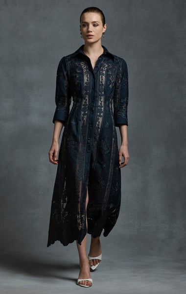 Moss & Spy - Kristen Shirt Dress - Midnight