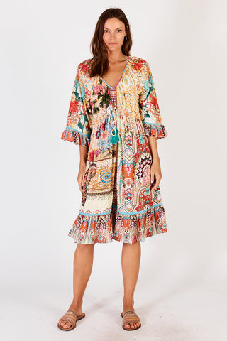 Lula Soul - Sicily Tie Dress - Print