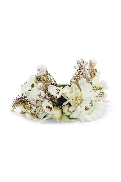 Morgan & Taylor - White Violet Headpiece