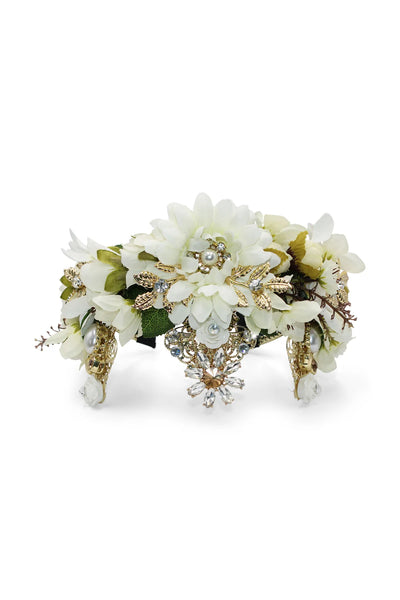 Morgan & Taylor - White Violet Headpiece