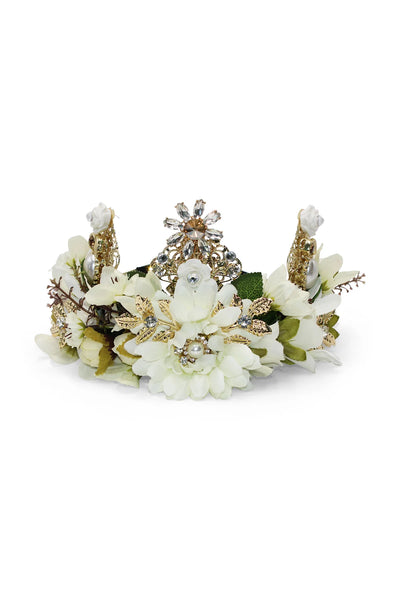 Morgan & Taylor - White Violet Headpiece