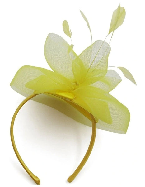 Morgan & Taylor - Yellow Elisa Fascinator FS417