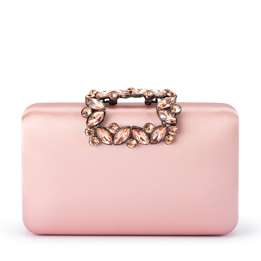 Olga Berg - BLUSH MARGALIT Crystal Lock Clutch - OB2157