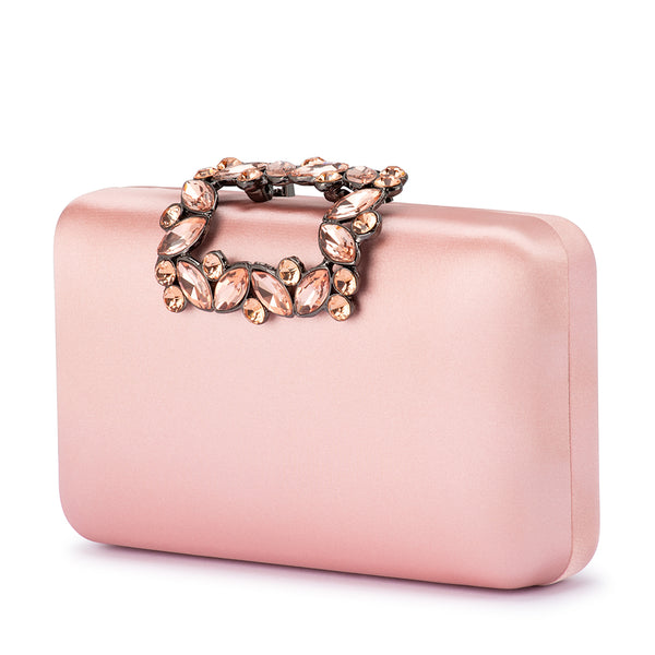 Olga Berg - BLUSH MARGALIT Crystal Lock Clutch - OB2157