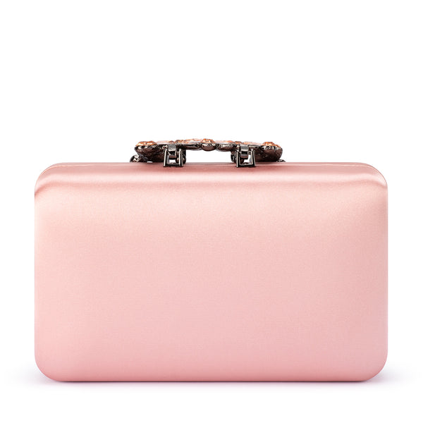 Olga Berg - BLUSH MARGALIT Crystal Lock Clutch - OB2157