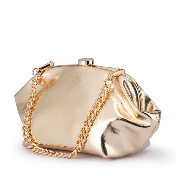 Olga Berg - GOLD TALLY Metallic Clutch - OB2162