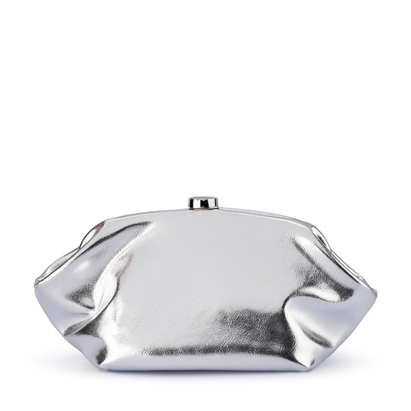 Olga Berg - SILVER TALLY Metallic Clutch - OB2162