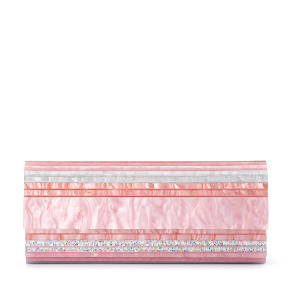 Olga Berg - BLUSH CLARA Acrylic Clutch - OB2170