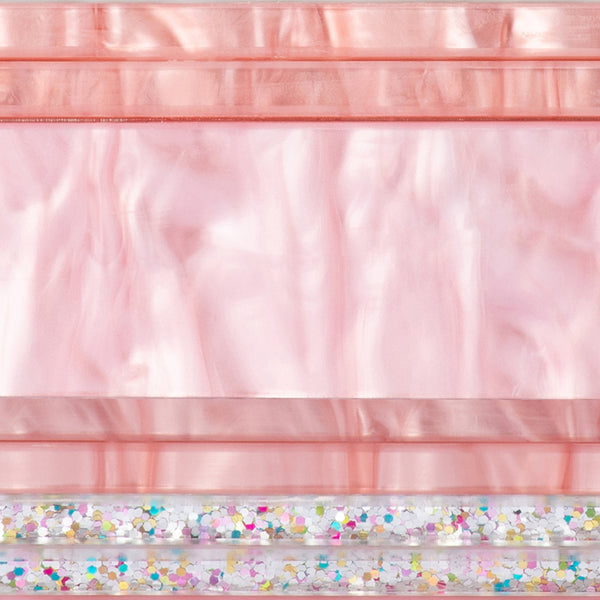 Olga Berg - BLUSH CLARA Acrylic Clutch - OB2170