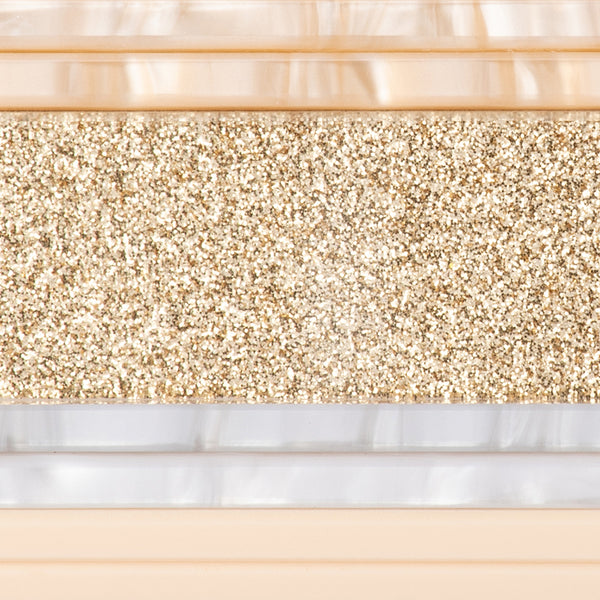 Olga Berg - NATURAL CLARA Acrylic Clutch - OB2170