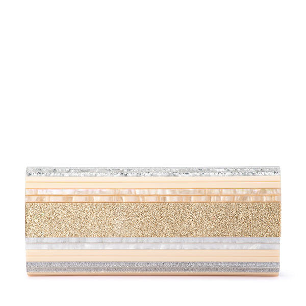 Olga Berg - NATURAL CLARA Acrylic Clutch - OB2170