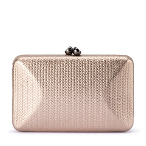 Olga Berg - BRONZE CHICA Metallic Textured Clutch - OB4803