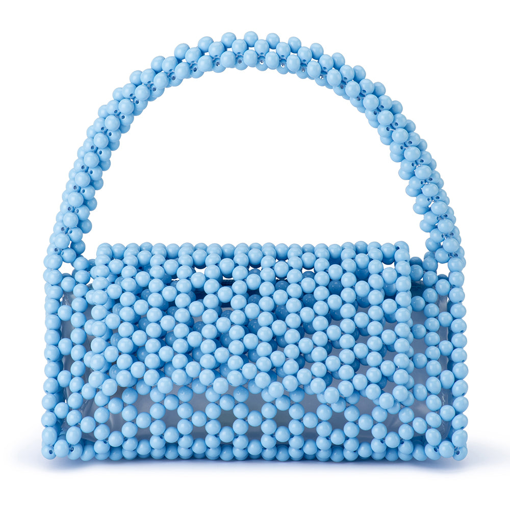 Olga Berg - BLUE AMRITA Bead Top Handle - OB6504