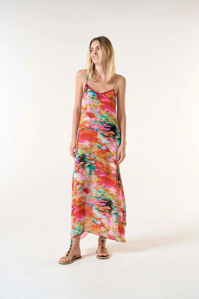 Oneseason - Antoinette Slip Dress - Viscose - Ithaca Pink