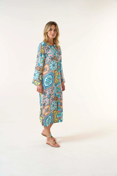 Oneseason - Sani Maxi Print - Cupro - Casablanca Multi