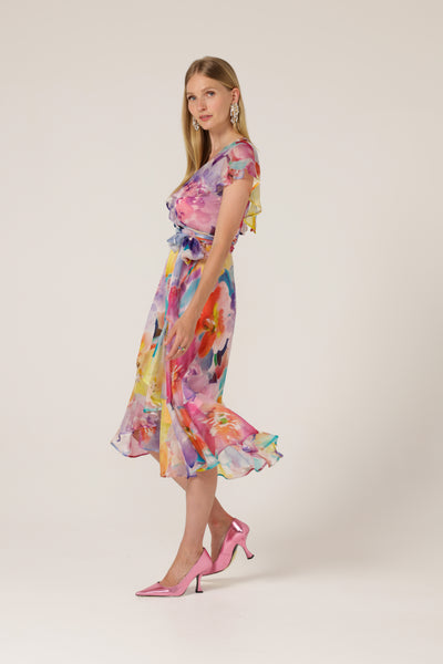 Sacha Drake - Pajaritos Wrap Dress - Multi Floral