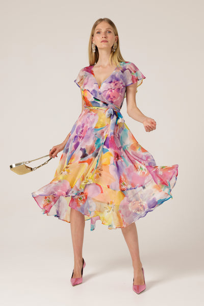 Sacha Drake - Pajaritos Wrap Dress - Multi Floral