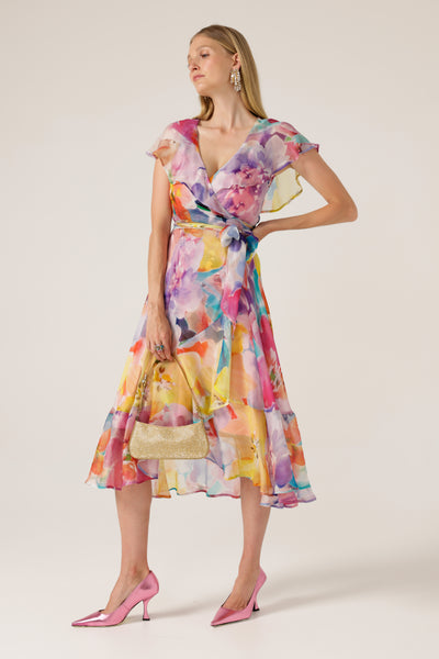 Sacha Drake - Pajaritos Wrap Dress - Multi Floral