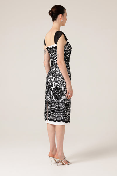 Sacha Drake - Pica Pica Dress - Black White Ribbon