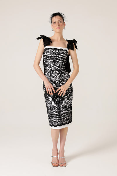 Sacha Drake - Pica Pica Dress - Black White Ribbon